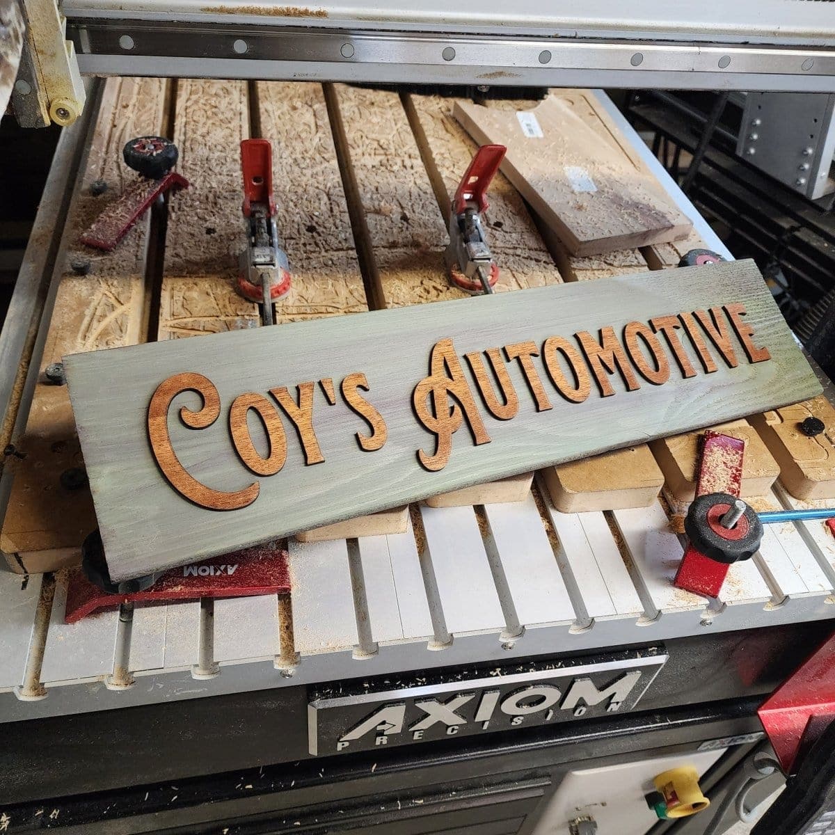 Business Router Carved Wood Sign with Raised Lettering—a custom handcrafted sign perfect for storefronts, offices, or workshops. Made to order with bold raised details for a professional, eye-catching look that reflects your brand with style and durability.