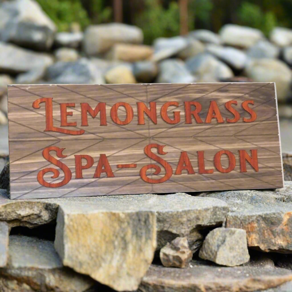 Carved Wood Business Home Office Signs wooden sign