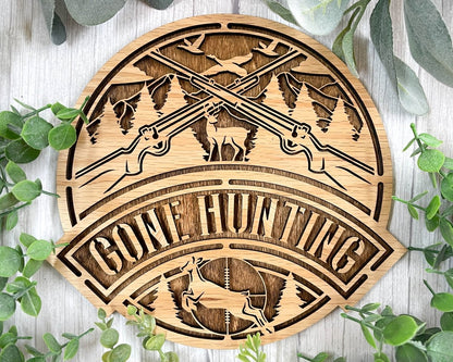 Fishing Hunting Sportsman Signage Personalized Great for Him - Hats Signs Patches 3D printing Engraving