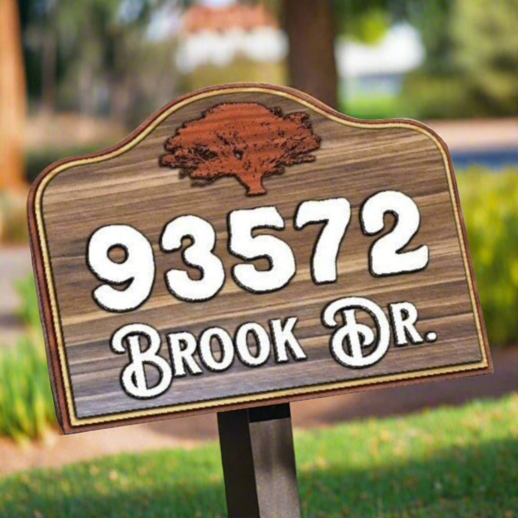 Wall Sign Business Home Adrress or Ranch Sign