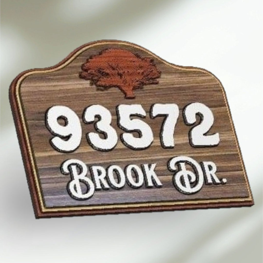 Wall Sign Business Home Adrress or Ranch Sign