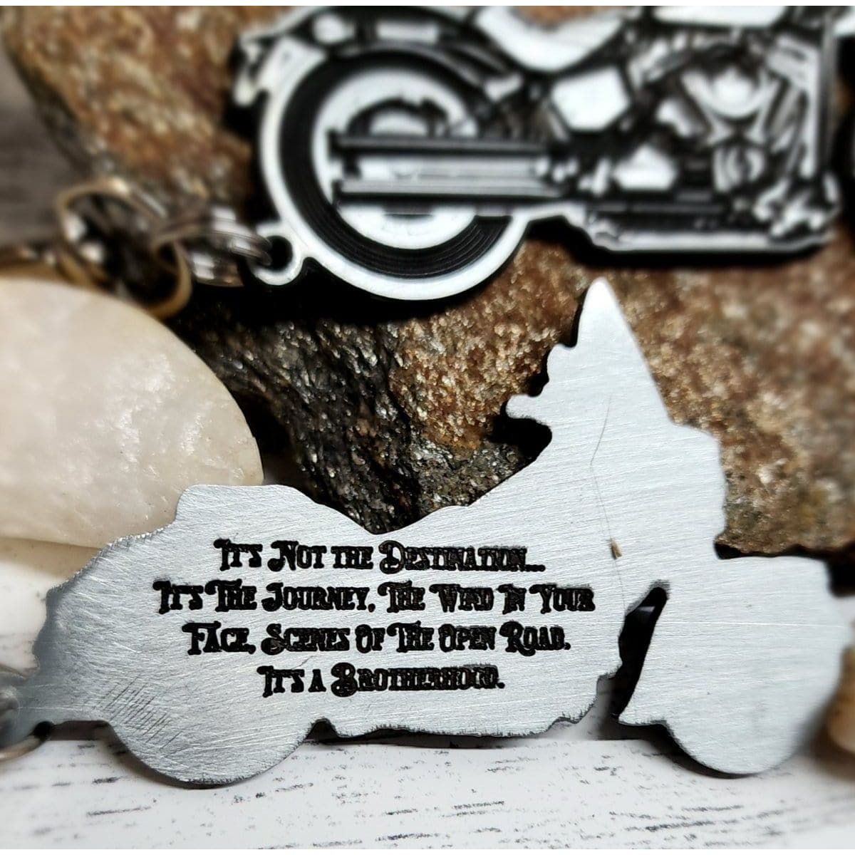 Harley Davidson Soft Tail Key Ring Chain Personalized made to last a lifetime