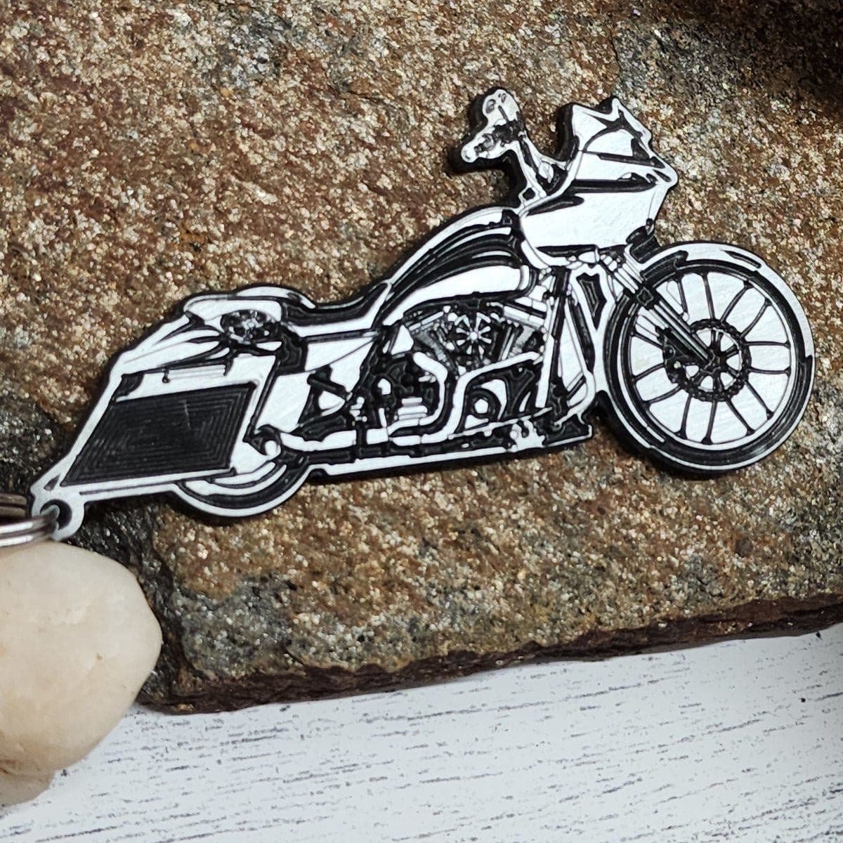 Harley Davidson Street Glide Key Chain Ring Personalized