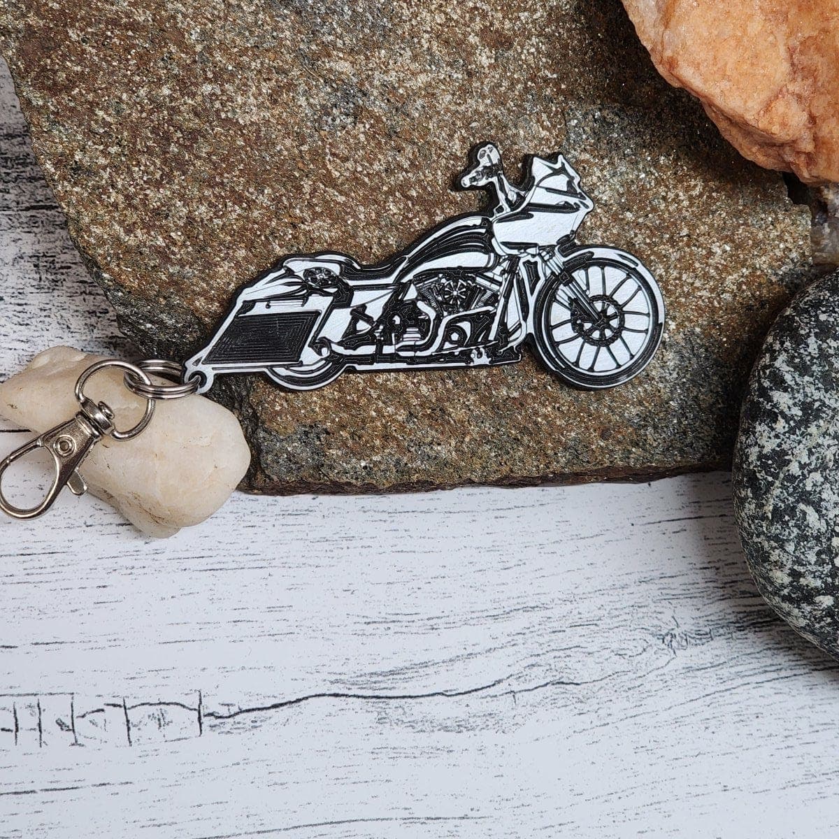 Harley Davidson Street Glide Key Chain Ring Personalized - Hats Signs Patches 3D printing Engraving