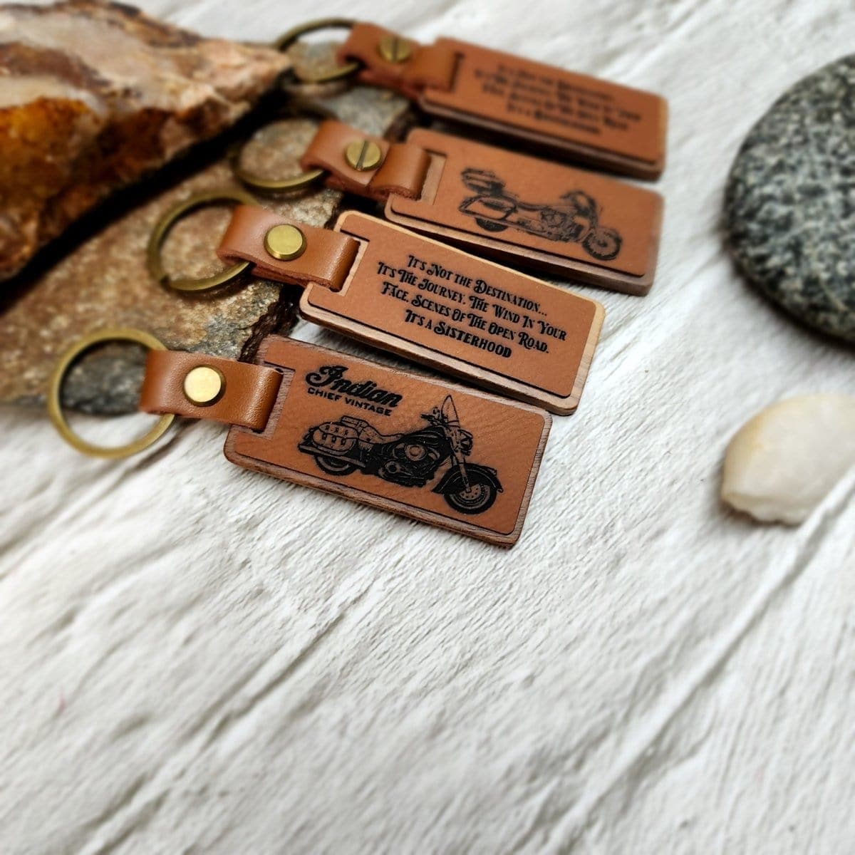 Indian and Harley Davidson cursors. Key Chain Ring Personalized