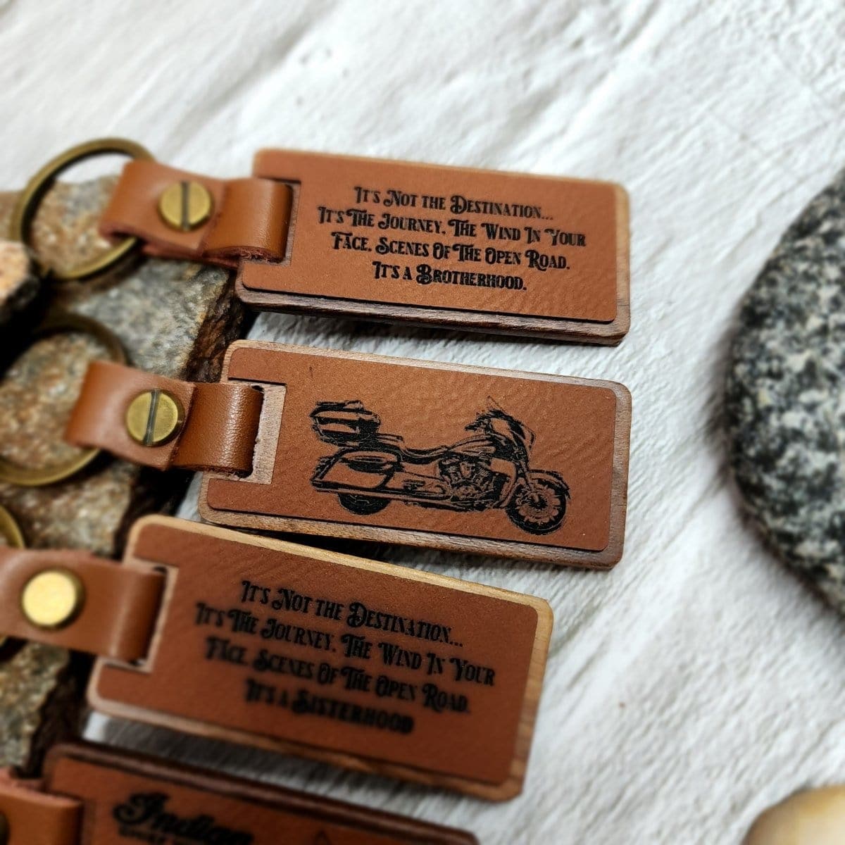 Custom Made Gifts, Engraved Leather Key Chains, Key Clips 