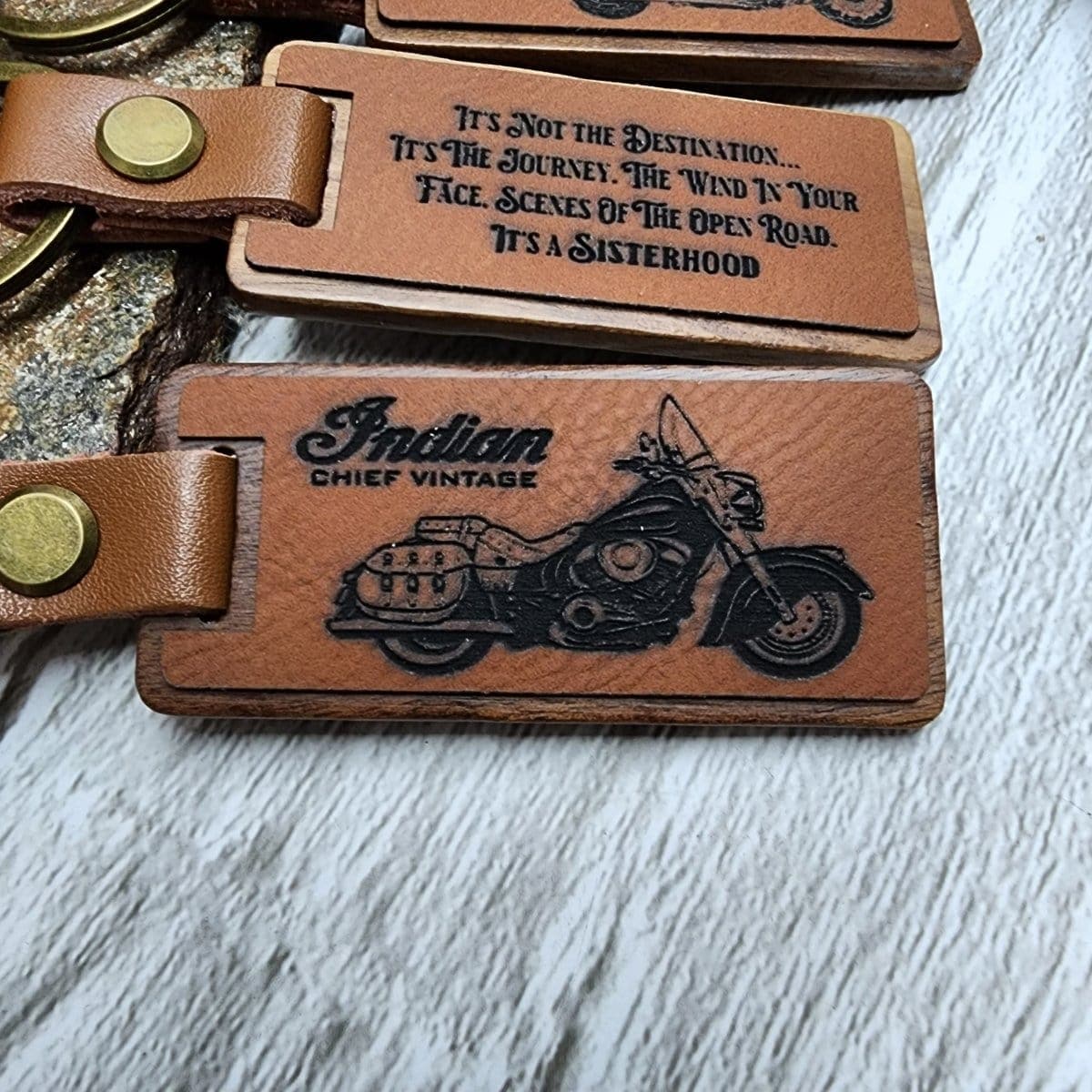 Indian and Harley Davidson cursors. Key Chain Ring Personalized