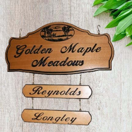 Personalized 3 Pcs Wood Sign Made to Your Specification's 3 pcs Wood signs