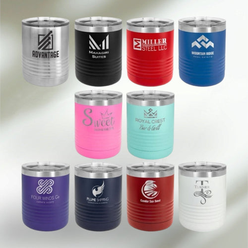 Polar Camel 16 oz. Tumbler Clear Lid multiple colors Personalized Set of 12