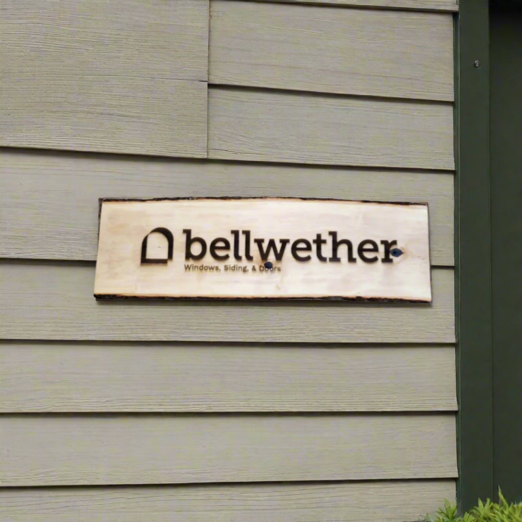 Custom Rustic Wood Sign with Logo - Personalized and Made to Order