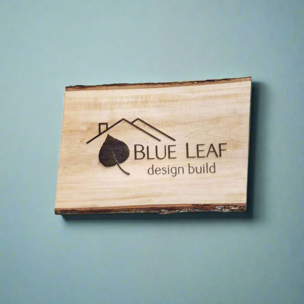 Custom Rustic Wood Sign with Logo - Personalized and Made to Order