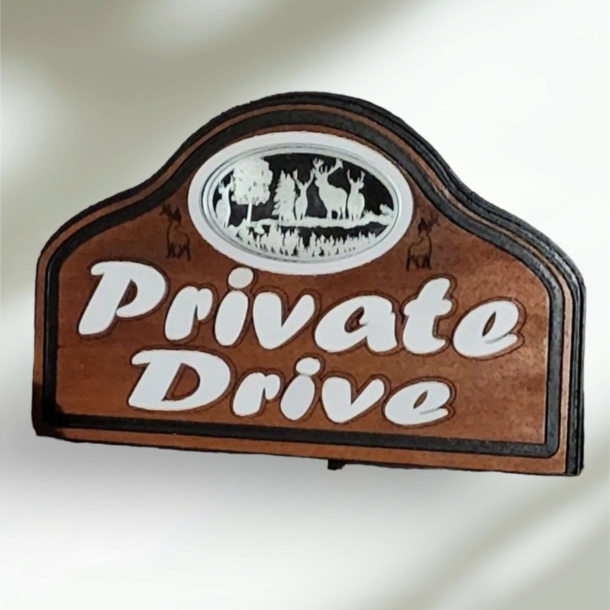 Wood Carved Lasered Sign with 3D Zinc Machined inlay personalized for you - Hats Signs Patches 3D printing Engraving