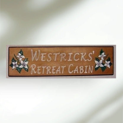 Wood Carved Rectangle Sign designed for a Great gift for Him or Her Address Home Ranch Sign - Hats Signs Patches 3D printing Engraving